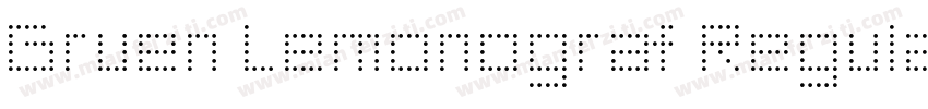 Gruen Lemonograf Regular字体转换